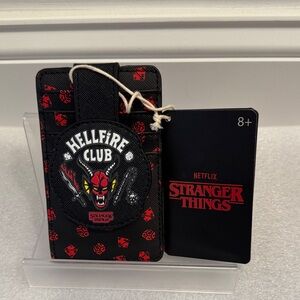 Netflix stranger things hellfire club card holder wallet NWT